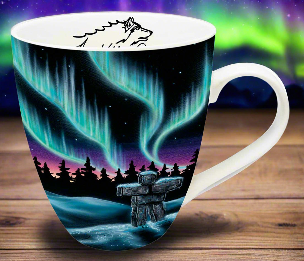 18 Oz - Signature Mugs - Sky Dance Inukshuk